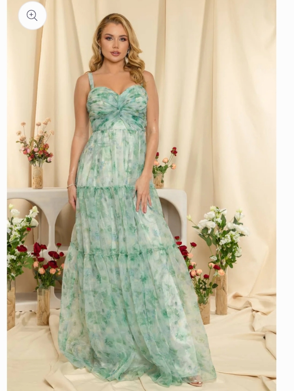 Baltic Born Green Tie-Dye Maxi Dress